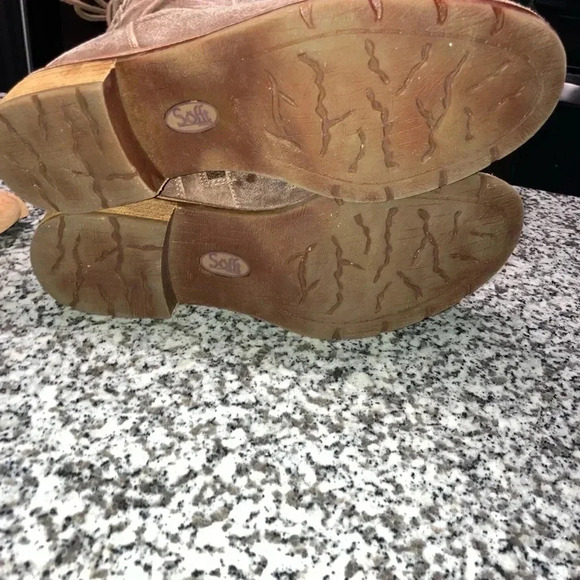 Sofft Sharnell Low Boots Leather Brown Sz 8.5 - Picture 5 of 7